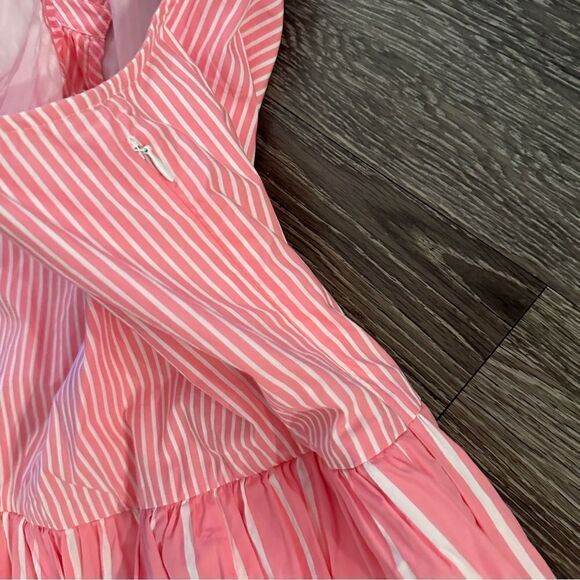 J Crew Sleeveless tiered popover dress in mixed stripe - Picture 6 of 10